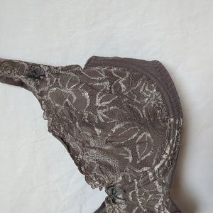 Change bra brown lace unpadded 70F